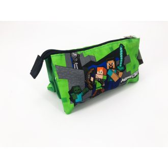  Minecraft gyerek fiú több rekeszes tolltartó