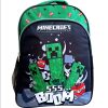 Minecraft gyerek fiú iskola hátizsák több rekesszel