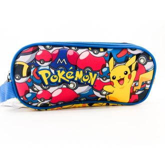 Pokémon gyerek ovális dupla tolltartó