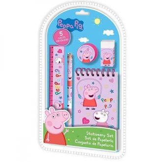 Peppa Pig lány írószer szett 5db-os