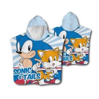 Sonic gyerek pamut poncsó