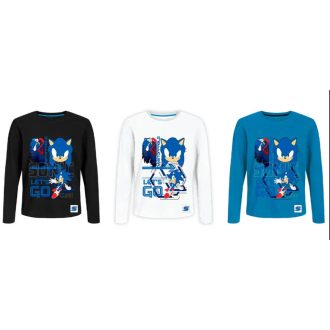 Sonic gyerek fiú hosszú ujjú póló 