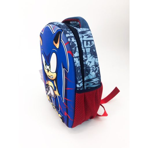 Sonic gyerek fiú 3D-s ovális alakú hátizsák