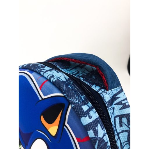 Sonic gyerek fiú 3D-s ovális alakú hátizsák