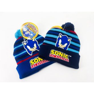 Sonic gyerek fiú kötött sapka