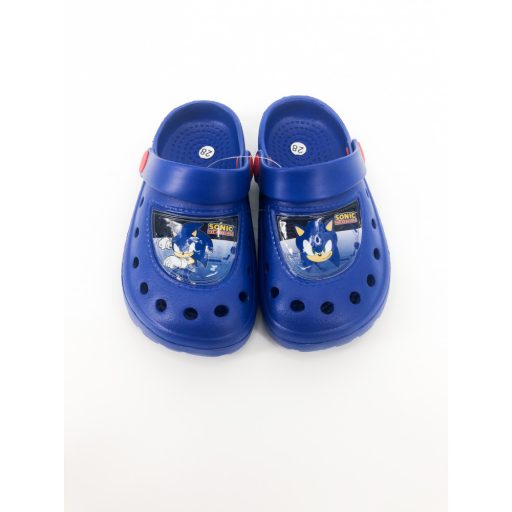 Sonic gyerek fiú klumpa papucs