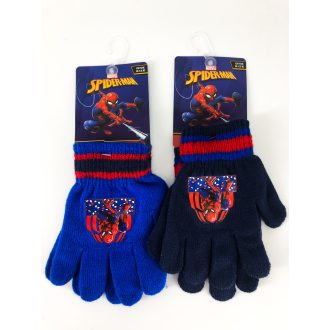 Pókember gyerek fiú kötött öt ujjas kesztyű