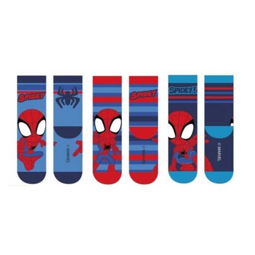 Pókember gyerek fiú zokni 3db