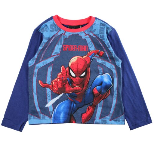 Pókember gyerek fiú pamut hosszú ujjú pizsama