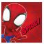 Spidey gyerek fiú  kéz törölköző
