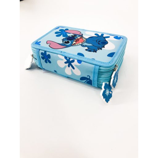 Stitch gyerek három emeletes töltött tolltartó