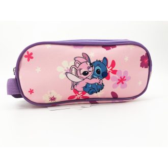 Stitch gyerek lány ovális dupla tolltartó