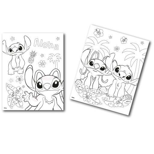Stitch gyerek kislány színező filctollal