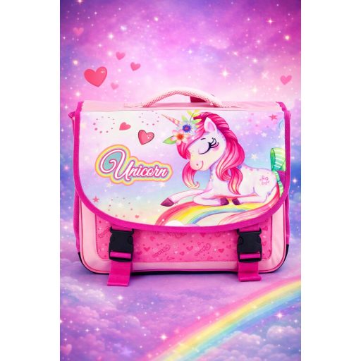 Unikornis gyerek lány vintage iskola táska
