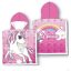 Unicorn girl cotton poncho