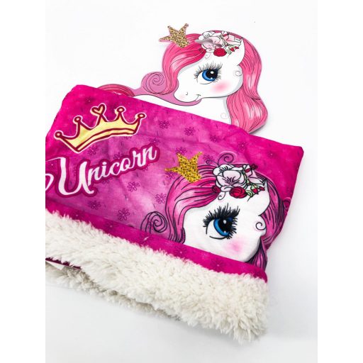 Unicorn children girl sherpa snood